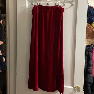 Red Velvet Skirt